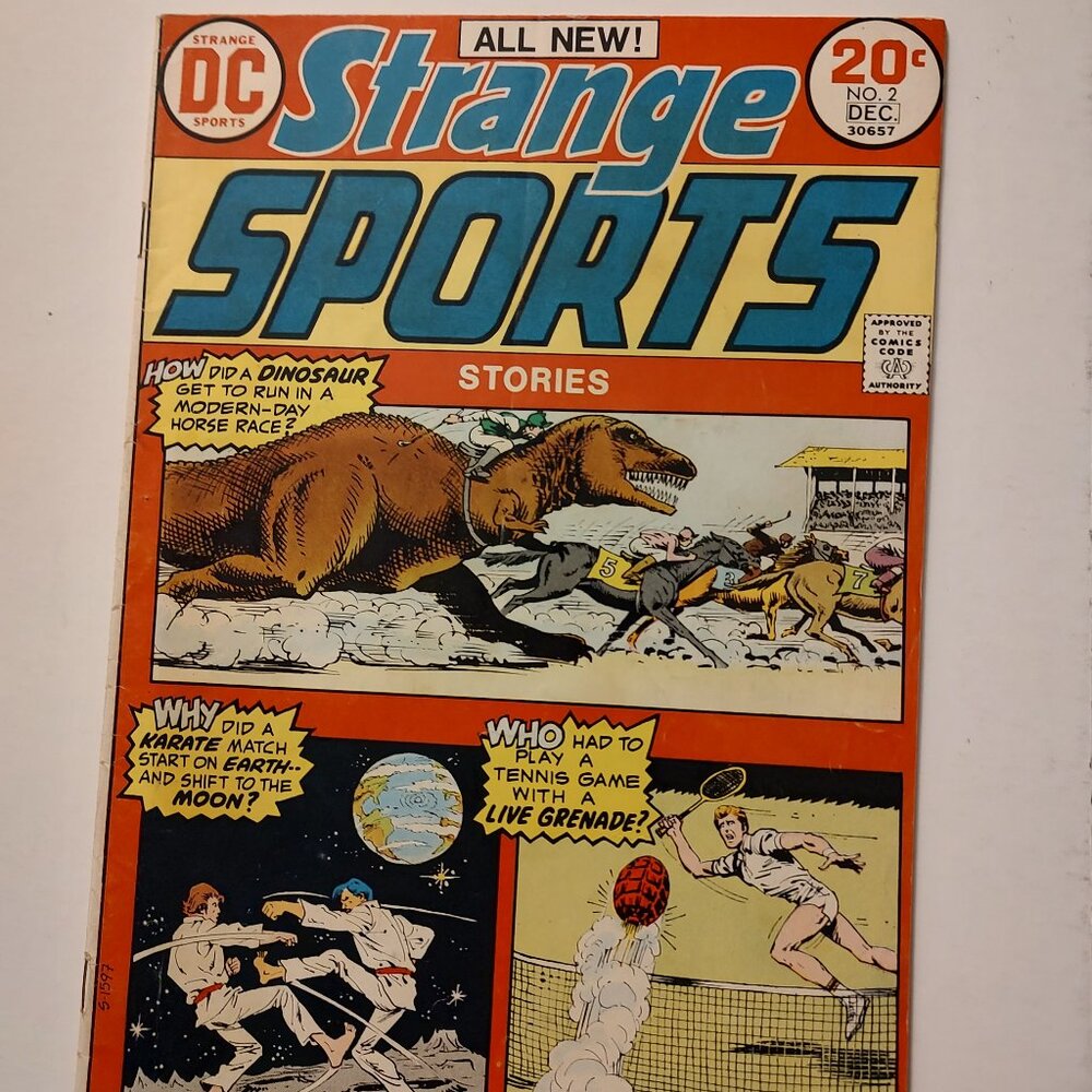 STRANGE SPORTS STORIES # 2 Cover by Nick Cardy Written by Denny O'Neil
